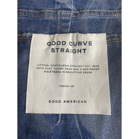Good American Good Curve Straight Jean INDIGO264 Size‎ 24 - Picture 9 of 10